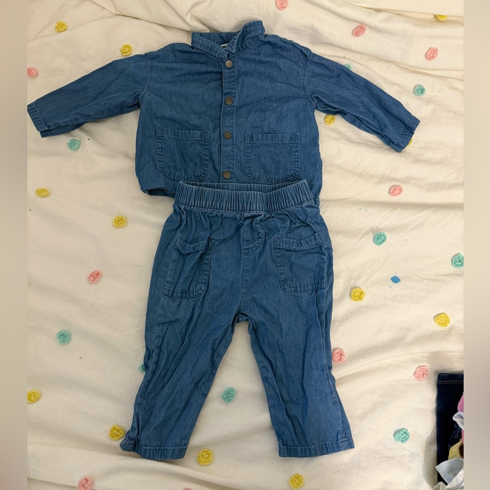Cat & Jack 2 piece jeans set